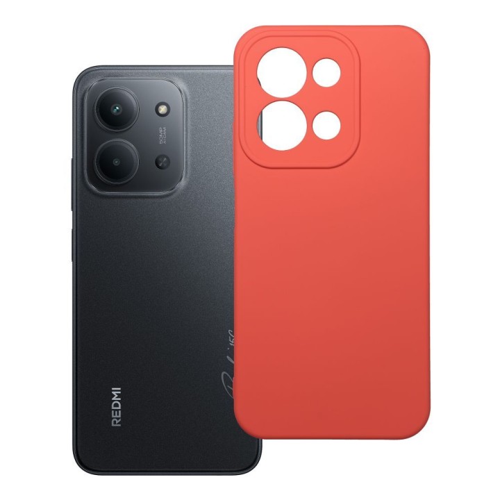 Чехол для Xiaomi Redmi 15C (173,16 x 81,07 x 8,2) Silicone персиковый