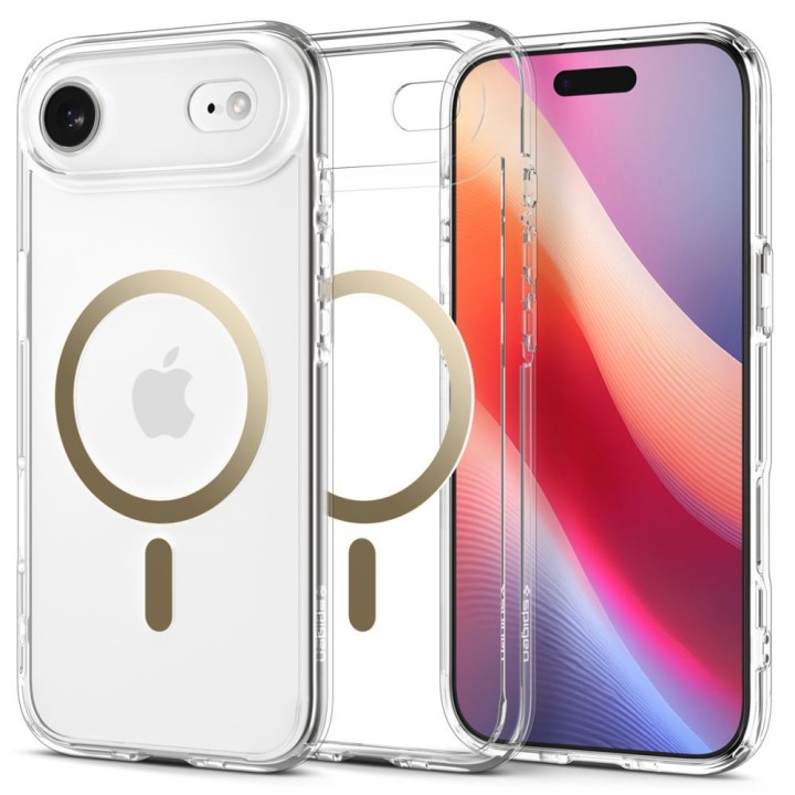 SPIGEN чехол ULTRA HYBRID MAG совместимый с MagSafe для IPHONE 17 Air прозрачно-золотой