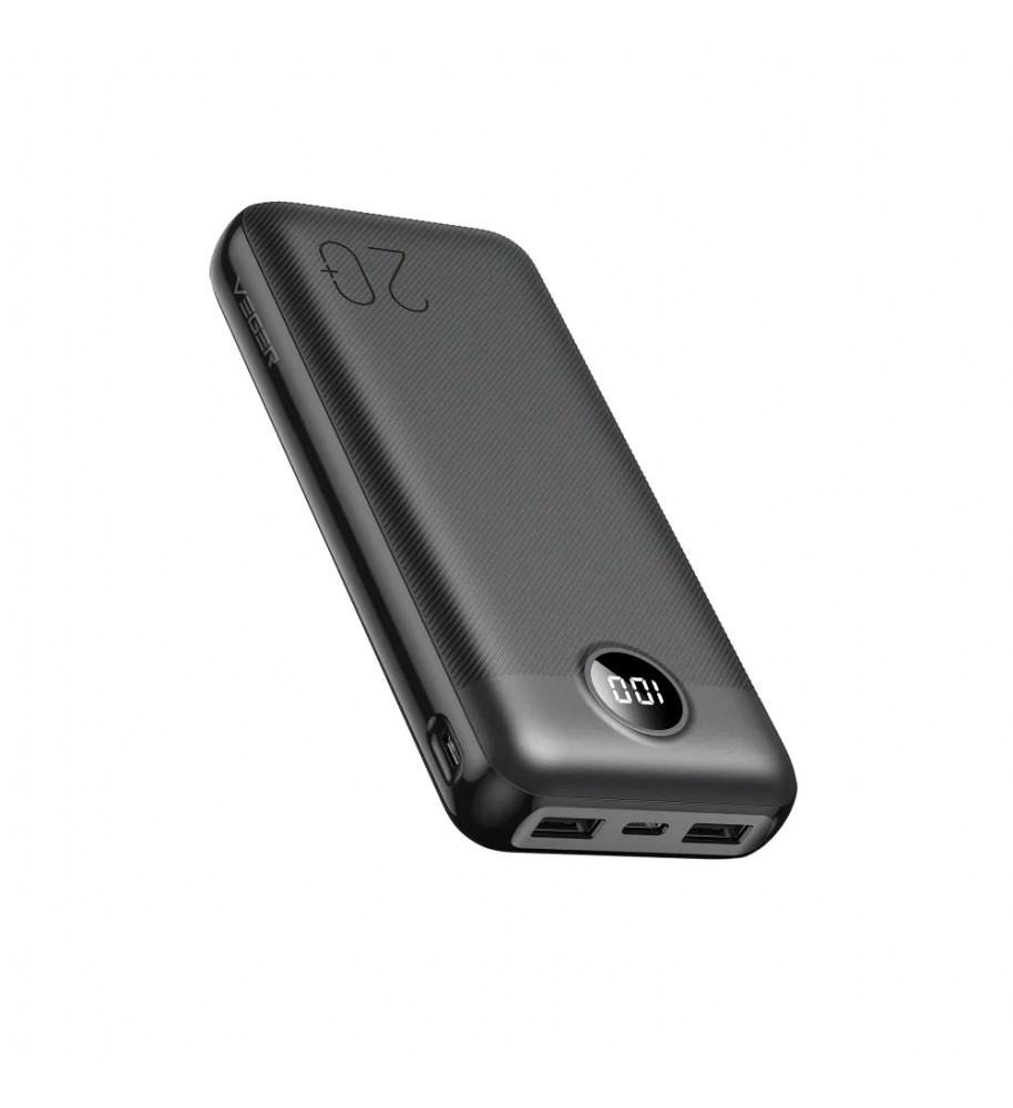 Bateria zewnętrzna (POWER BANK) VEGER L20S - 20 000mAh LCD Quick Charge PD 20W czarny (VP2039PD / W2039PD)