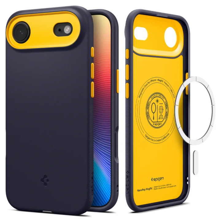 SPIGEN case NANO POP MAG compatible with MagSafe for IPHONE 17 Air blueberry navy