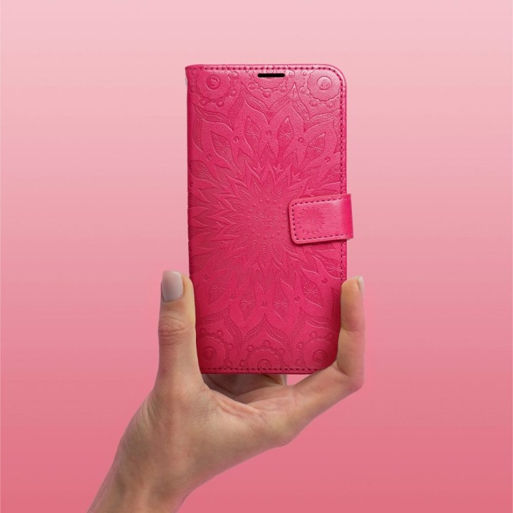 Чохол з клапаном для Xiaomi Redmi 15C (173,16 x 81,07 x 8,2 Mezzo Book мандала кольору маджента