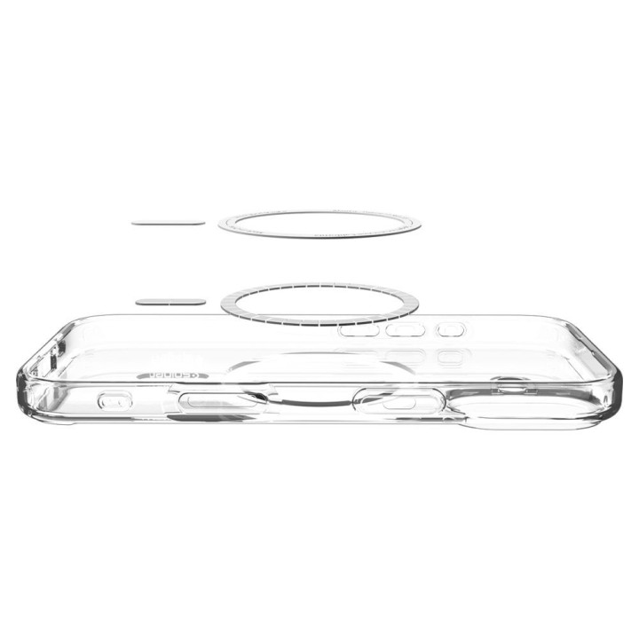 SPIGEN чехол ULTRA HYBRID MAG совместимый с Magsafe для IPHONE 17 clear gold