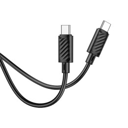 Кабель USB-C – USB-C Hoco PD 3A 60W 1 m X88 черный