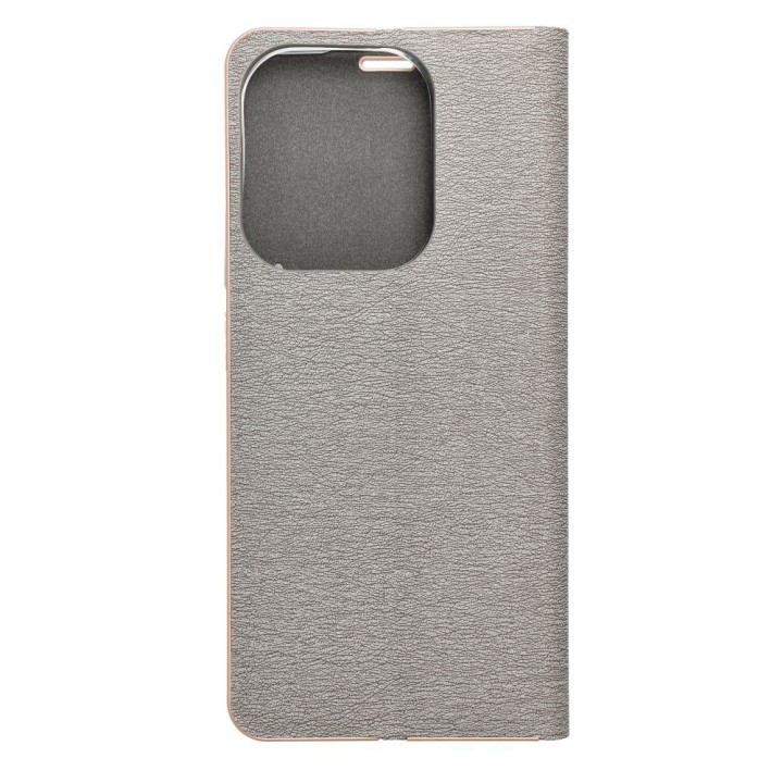 Flip case for Xiaomi Redmi 15C (173,16 x 81,07 x 8,2) Luna Book Gold silver