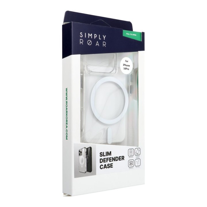 ROAR чохол SLIM DEFENDER сумісний із MagSafe для IPHONE 16 Pro прозорий