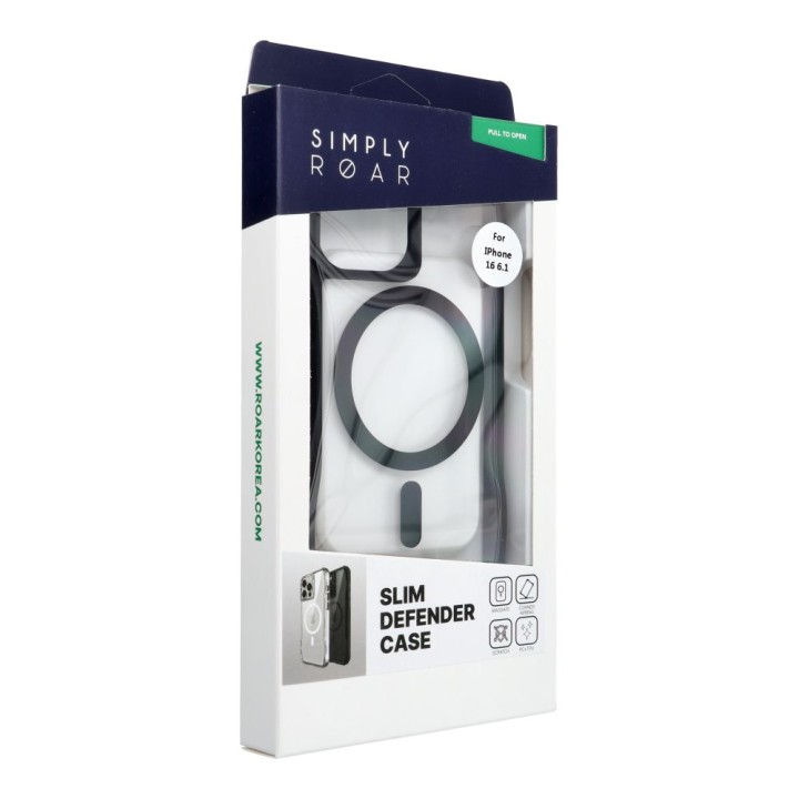 ROAR чохол SLIM DEFENDER сумісний із MagSafe для IPHONE 16 чорний