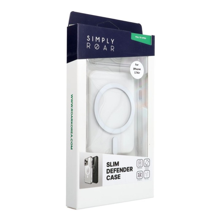 ROAR case SLIM DEFENDER compatible with Magsafe for IPHONE 17 Air transparent