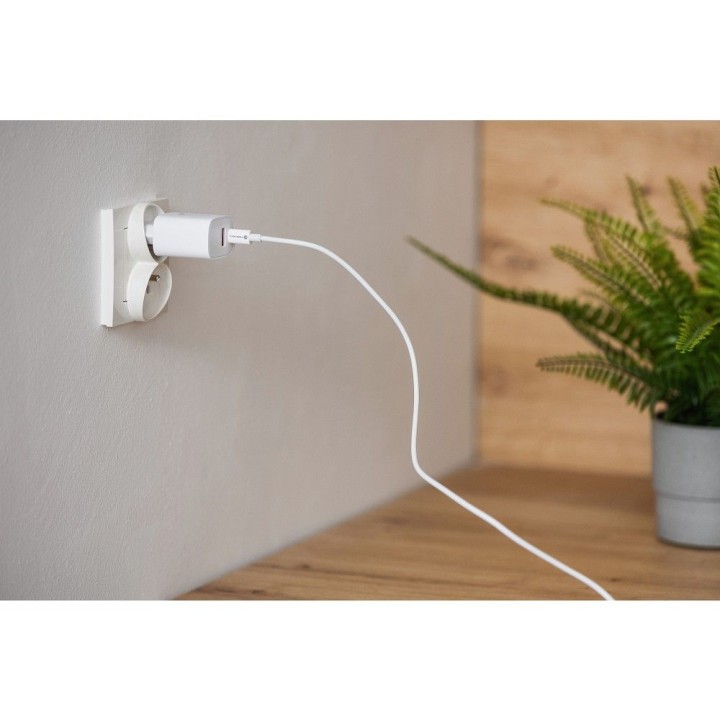 Wall charger for phone Forcell F-Energy USB C + USB A QC4.0 PD 3A 30W TFK-TC-30WPD white