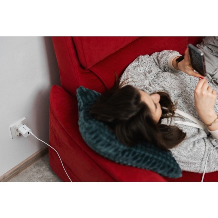 Сетевое зарядное устройство для телефона Forcell F-Energy USB C + USB A QC4.0 PD 3A 30W TFK-TC-30WPD белое