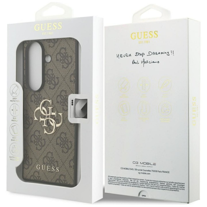 GUESS чохол для SAMSUNG З Fold7 GUHCZFD74GMGBR (4G PU Big Логотип) коричневий
