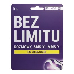 Стартова SIM-картка Play 5 BEZ LIMITU formuła