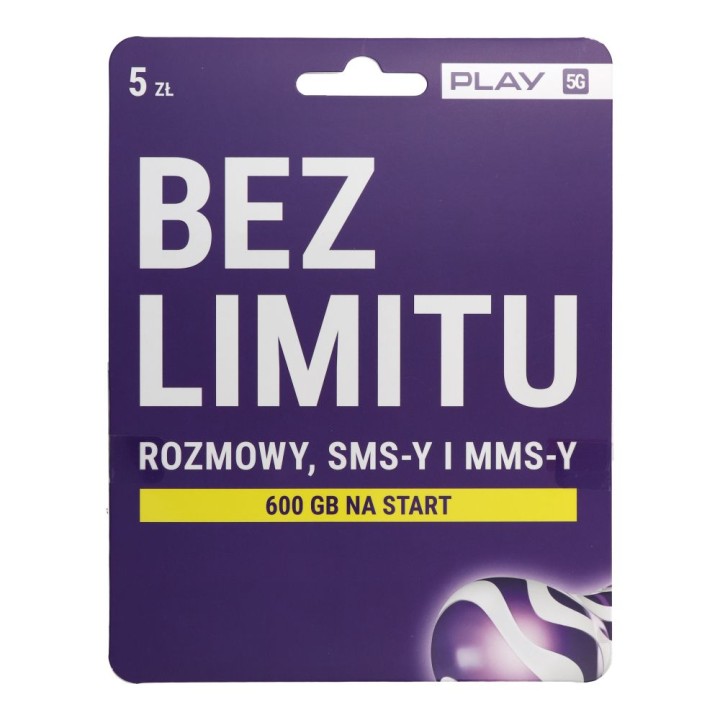 Card Startowa Play 5 Without LIMITU formuła
