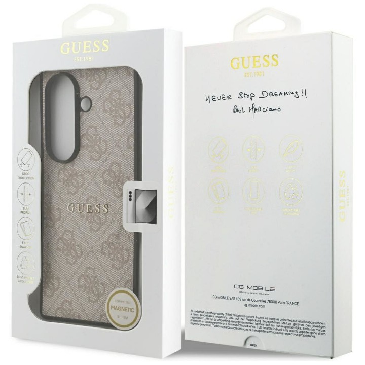 GUESS чехол для SAMSUNG С Fold7 GUHMZFD7P4MSEGCP (Magnetic 4G PU W/ Classic) розовый