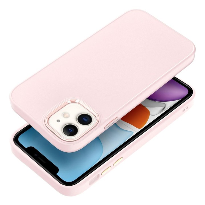 Чехол для iPhone 11 Frame пудрово-розовый