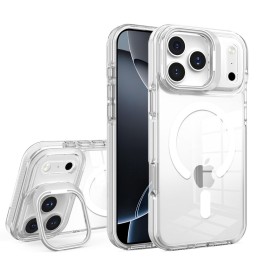 Чехол для iPhone 15 Lens Mag Cover совместимый с MagSafe белый