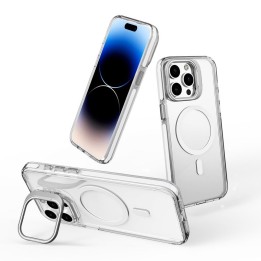 Чехол для iPhone 14 Lens Mag Cover совместимый с MagSafe белый