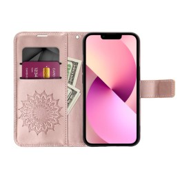 Etui z klapką na Xiaomi Redmi 15 4G / 5G (171.1) Mezzo Book mandala złoto-różowe
