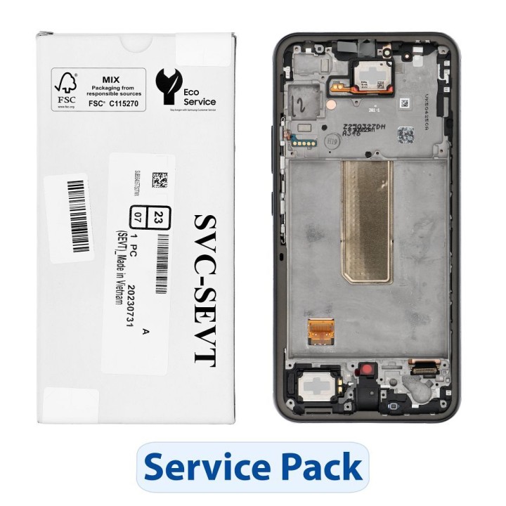ServicePack LCD display for SAMSUNG A34 5G Black A346B GH82-31201A
