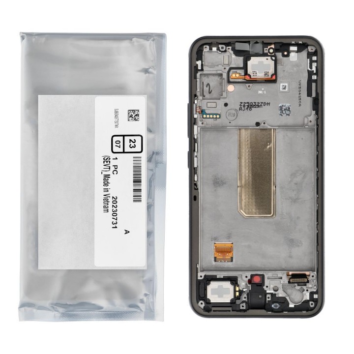 ServicePack LCD display for SAMSUNG A34 5G Black A346B GH82-31201A