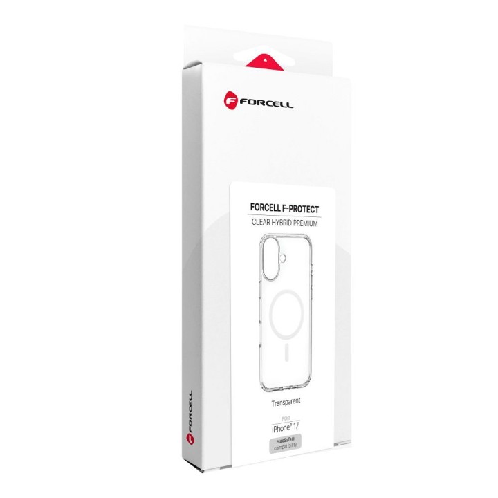 Etui na iPhone 17 Forcell F-Protect Clear Hybrid Premium zgodne z MagSafe transparentnene 0INT