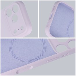 Case for iPhone 15 PRO MAX Forcell F-Protect Rubber Premium compatible with MagSafe violet-pink 0INT