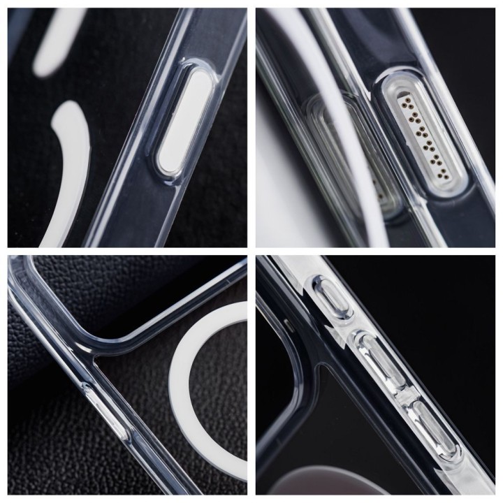 Case for iPhone 15 Forcell F-Protect Clear Hybrid Premium MagSafe compatible transparent 0INT
