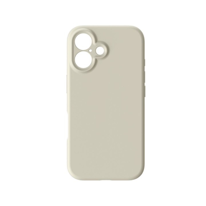 Case for iPhone 16 Forcell F-Protect Rubber Premium MagSafe compatible antique white 0INT