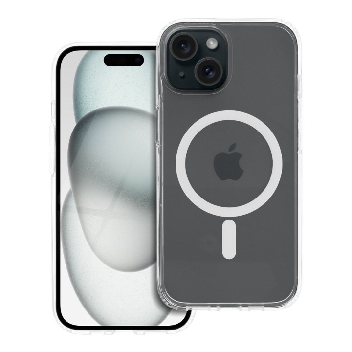 Etui na iPhone 15 Forcell F-Protect Clear Hybrid Premium zgodne z MagSafe transparentnene 0INT
