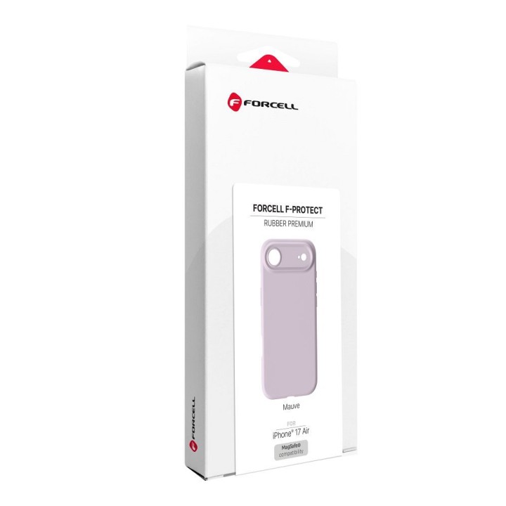 Etui na iPhone 17 AIR Forcell F-Protect Rubber Premium zgodne z MagSafe fiołkoworóżowe 0INT