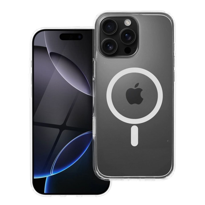 Чохол для iPhone 16 PRO MAX Forcell F-Protect Clear Hybrid Premium сумісний з MagSafe прозорий 0INT