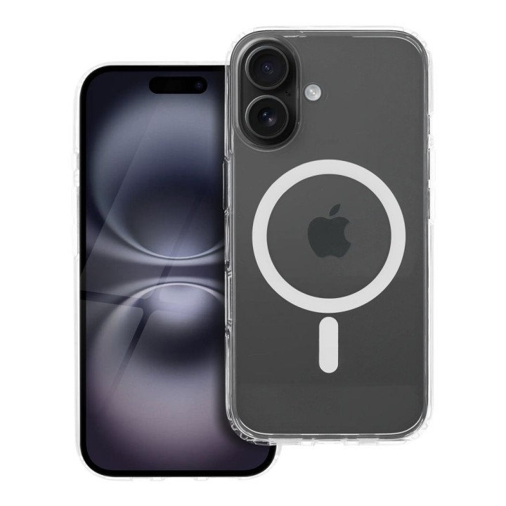 Case for iPhone 16 Forcell F-Protect Clear Hybrid Premium MagSafe compatible transparent 0INT