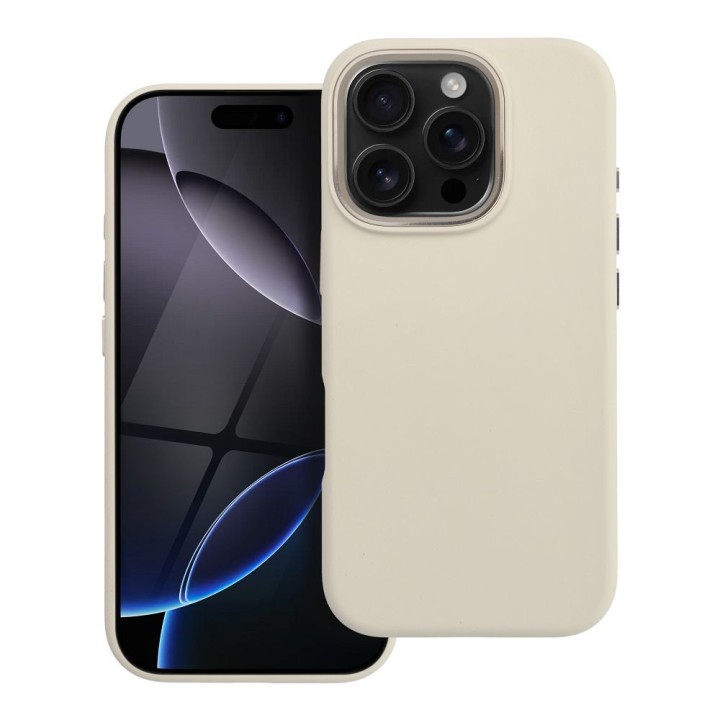 Чохол для iPhone 16 PRO Forcell F-Protect Frame Premium сумісний із MagSafe antique white 0INT