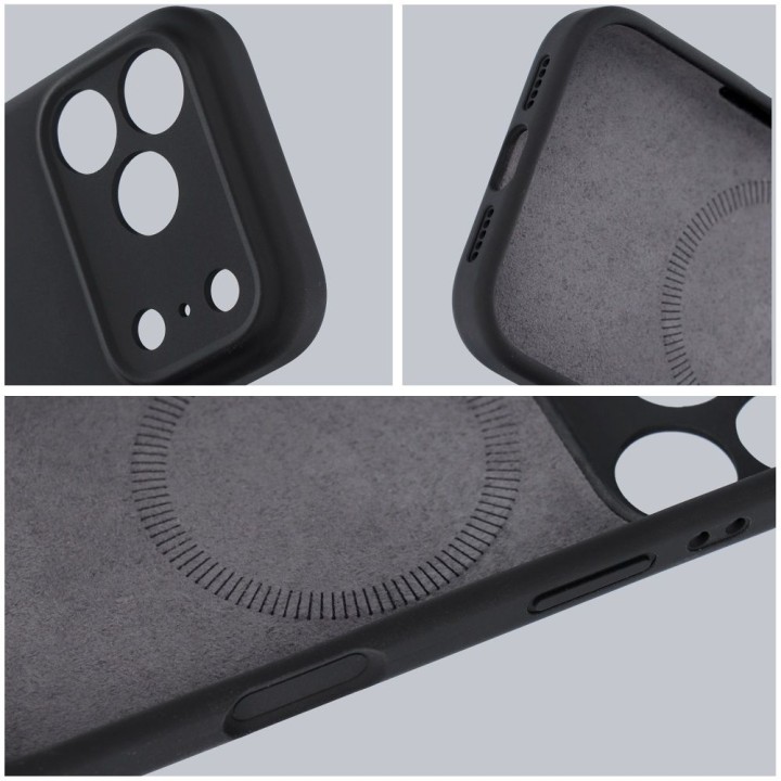Case for iPhone 16 PRO MAX Forcell F-Protect Rubber Premium MagSafe compatible black 0INT