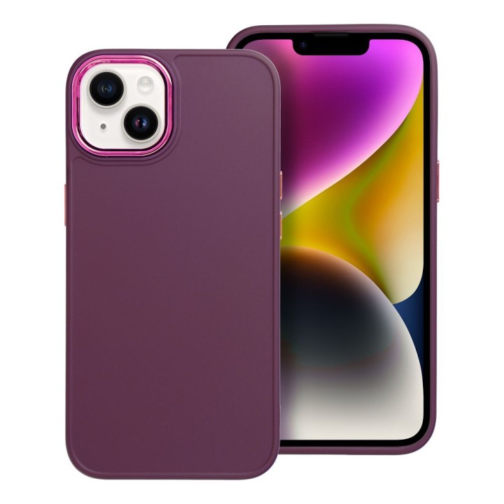 Etui na iPhone 14 Frame fioletowe