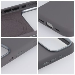 Etui na iPhone 16 Forcell F-Protect Frame Premium zgodne z MagSafe szare 0INT