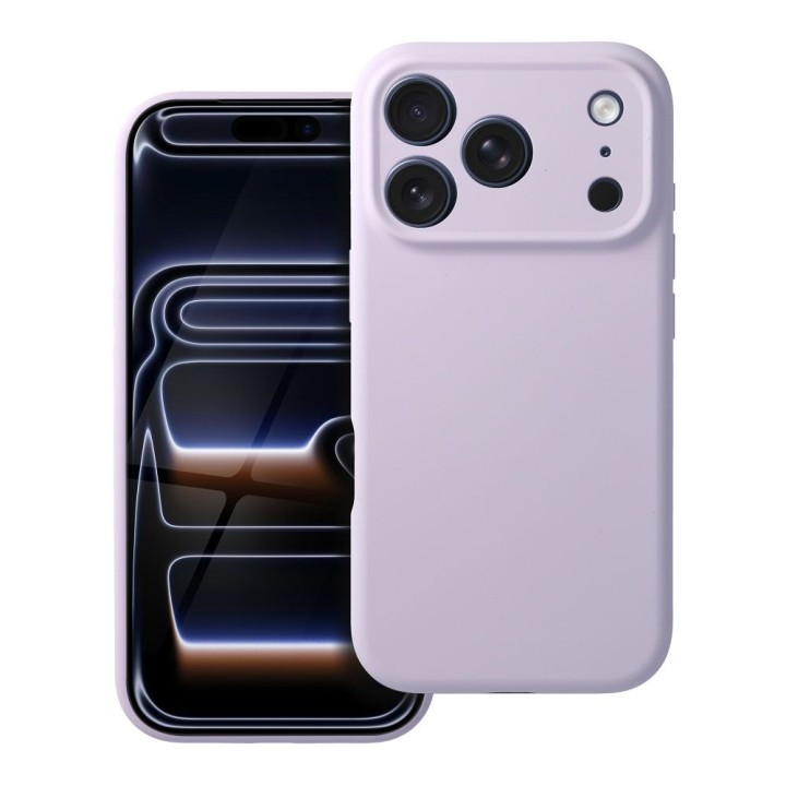 Case for iPhone 15 PRO MAX Forcell F-Protect Rubber Premium compatible with MagSafe violet-pink 0INT