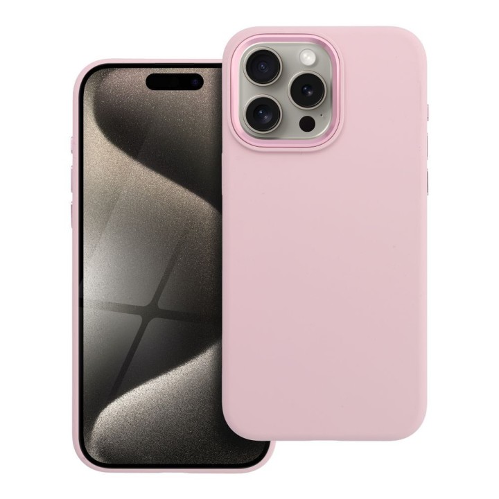 Case for iPhone 15 PRO MAX Forcell F-Protect Frame Premium MagSafe compatible pink 0INT