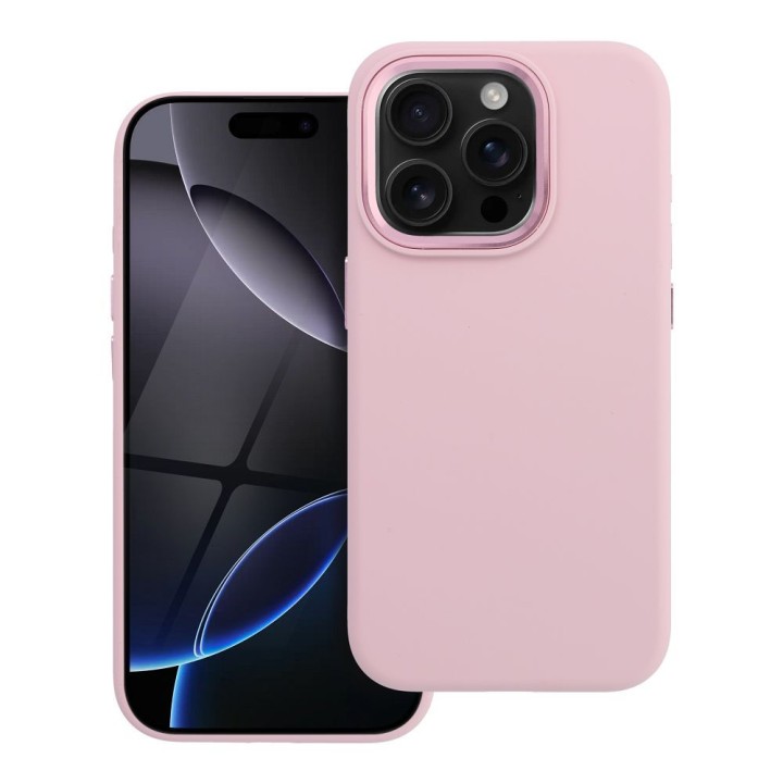 Чехол для iPhone 15 PRO Forcell F-Protect Frame Premium совместимый с MagSafe розовый 0INT
