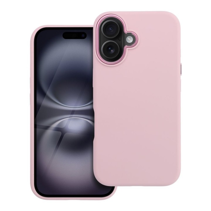 Case for iPhone 16 Forcell F-Protect Frame Premium compatible with MagSafe pink 0INT