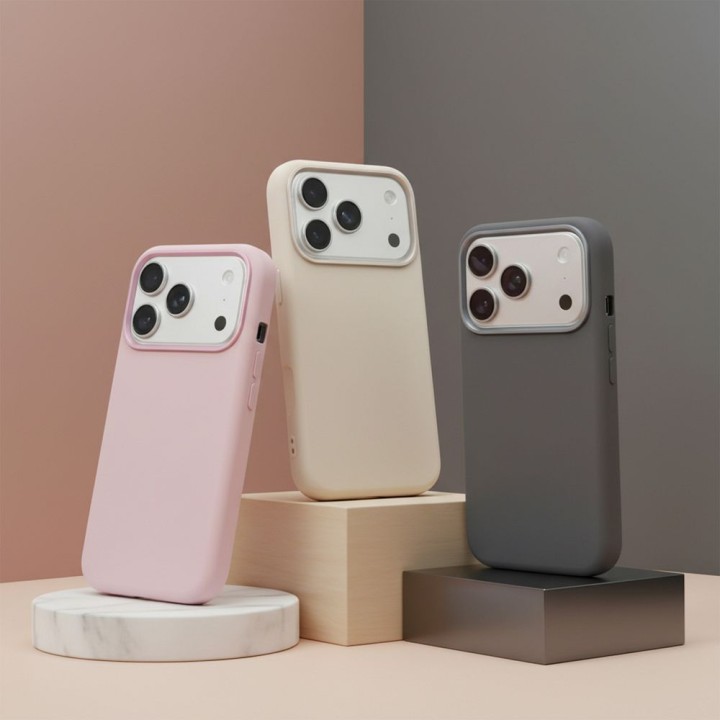 Etui na iPhone 16 Forcell F-Protect Frame Premium zgodne z MagSafe szare 0INT