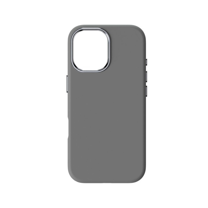 Case for iPhone 17 Forcell F-Protect Frame Premium compatible with MagSafe grey 0INT