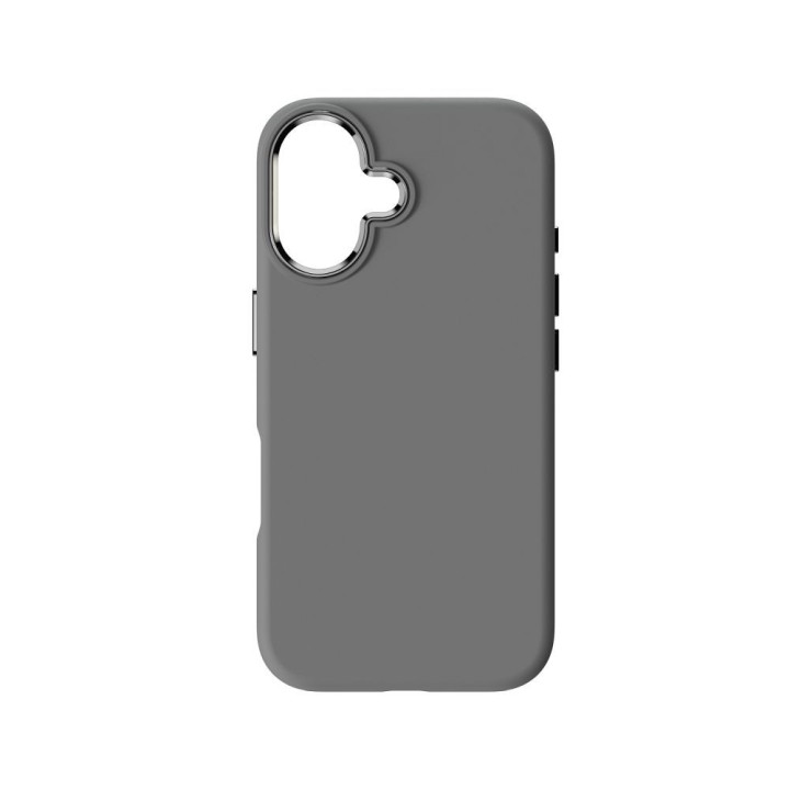 Case for iPhone 16 Forcell F-Protect Frame Premium compatible with MagSafe grey 0INT
