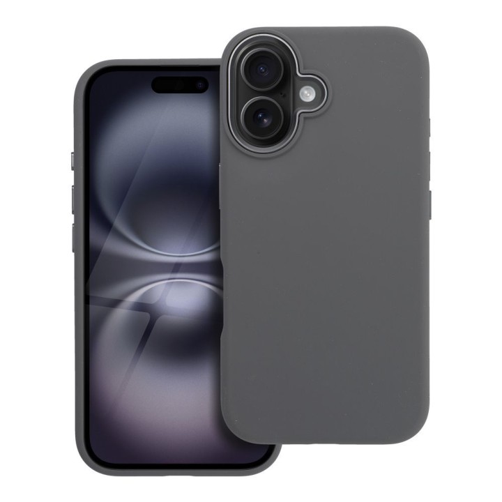 Case for iPhone 16 Forcell F-Protect Frame Premium compatible with MagSafe grey 0INT