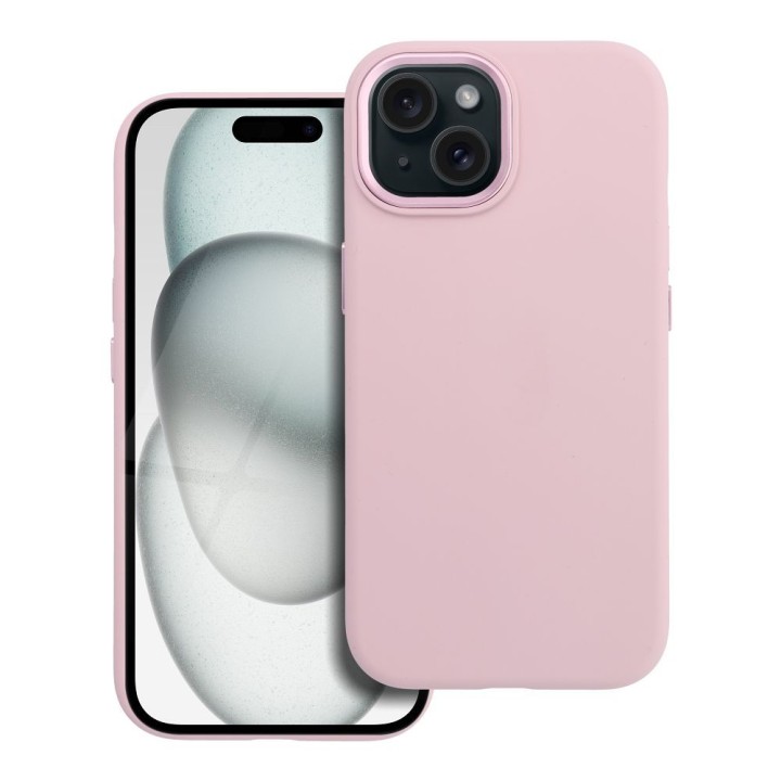Case for iPhone 15 Forcell F-Protect Frame Premium MagSafe compatible pink 0INT