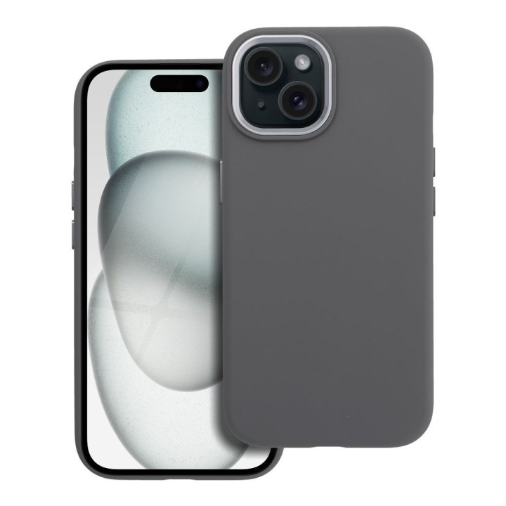 Чохол для iPhone 15 Forcell F-Protect Frame Premium сумісний з MagSafe сірий 0INT
