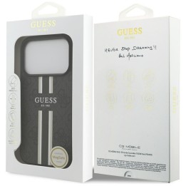 GUESS чохол для IPHONE 17 Pro сумісний з Magsafe GUHMP17LP4RPSK (4G Printed Stripes) чорний
