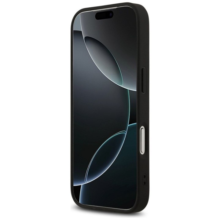 GUESS чехол для IPHONE 17 Pro совместимый с MagSafe GUHMP17LP4RPSK (4G Printed Stripes) черный