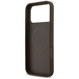 GUESS case for IPHONE 17 Pro Max compatible with Magsafe GUHMP17XP4RPSW (4G Printed Stripes) brown