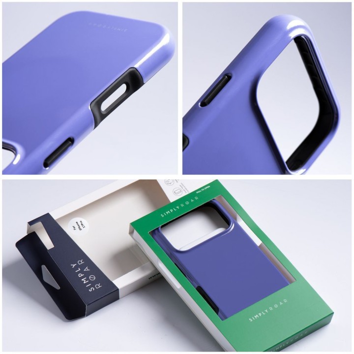 ROAR case RAINBOW BUMPER compatible with Magsafe for IPHONE 17 purple