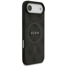 GUESS futerał do IPHONE 17 Air kompatybilny z MagSafe GUHMP17MG4GFRK (PU 4G Ring Classic Logo) czarny